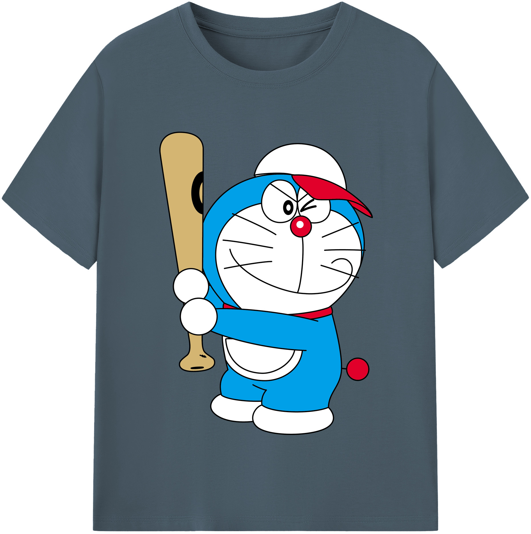 （画像用） ドラえもん Doraemon 綿100％半袖Tシャツ（フロントプリント）